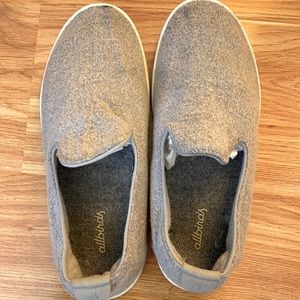 All Birds Wool Loungers in SF Fog light grey sz 7